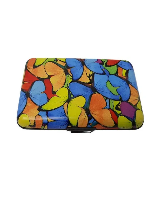 Armored Wallet - Bright Colors Butterfly Collage - 71773