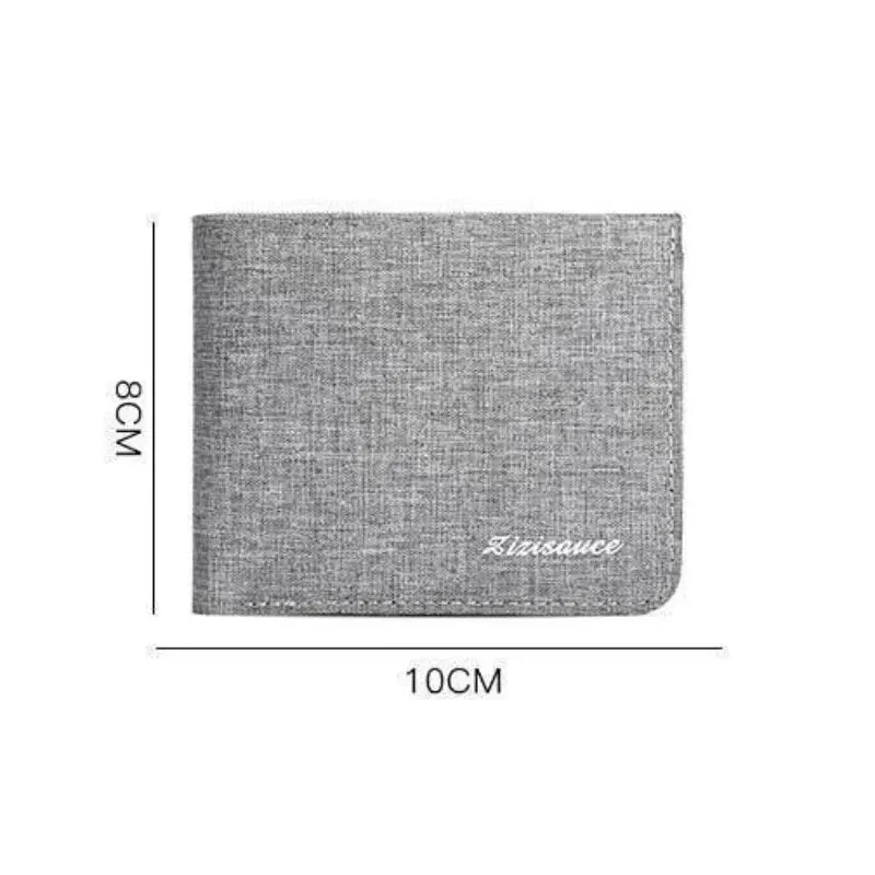 Canvas Wallet with Card and Coin Holders