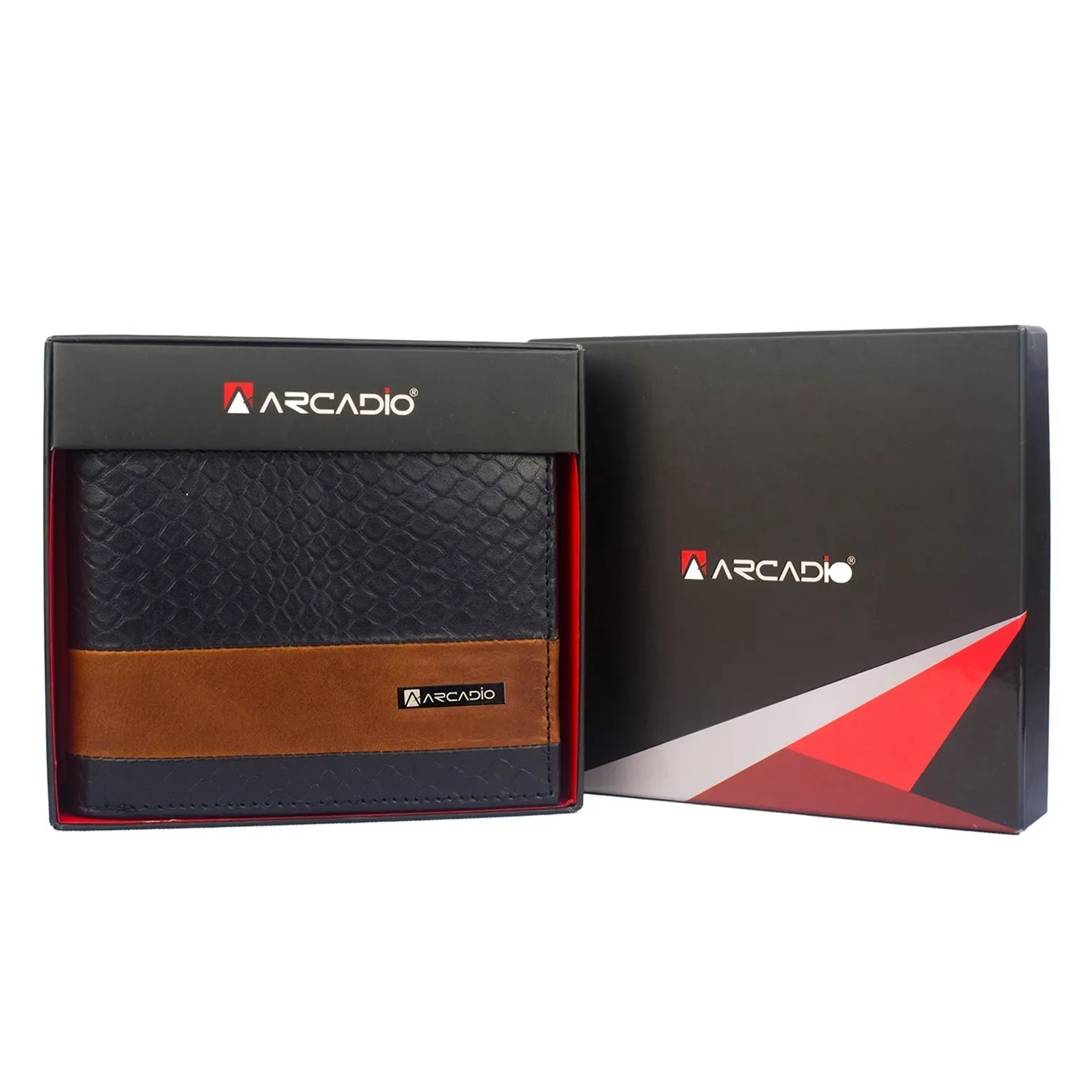 DOUBLE IMPACT Dual Toned Leather Wallet ARW1005NY