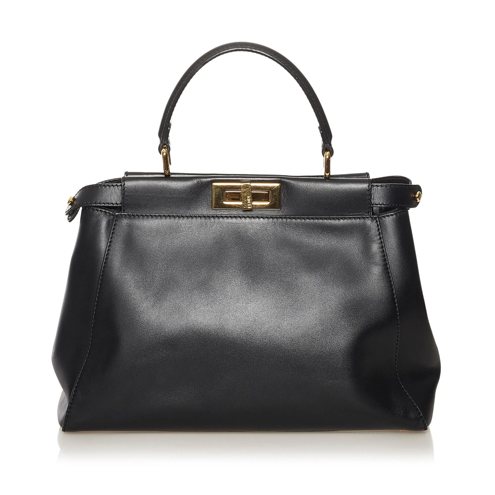 Fendi Medium Peekaboo Leather Satchel (SHG-34345)
