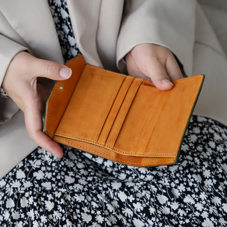 Green Womens Wallet Leather Cute Womens Wallet
