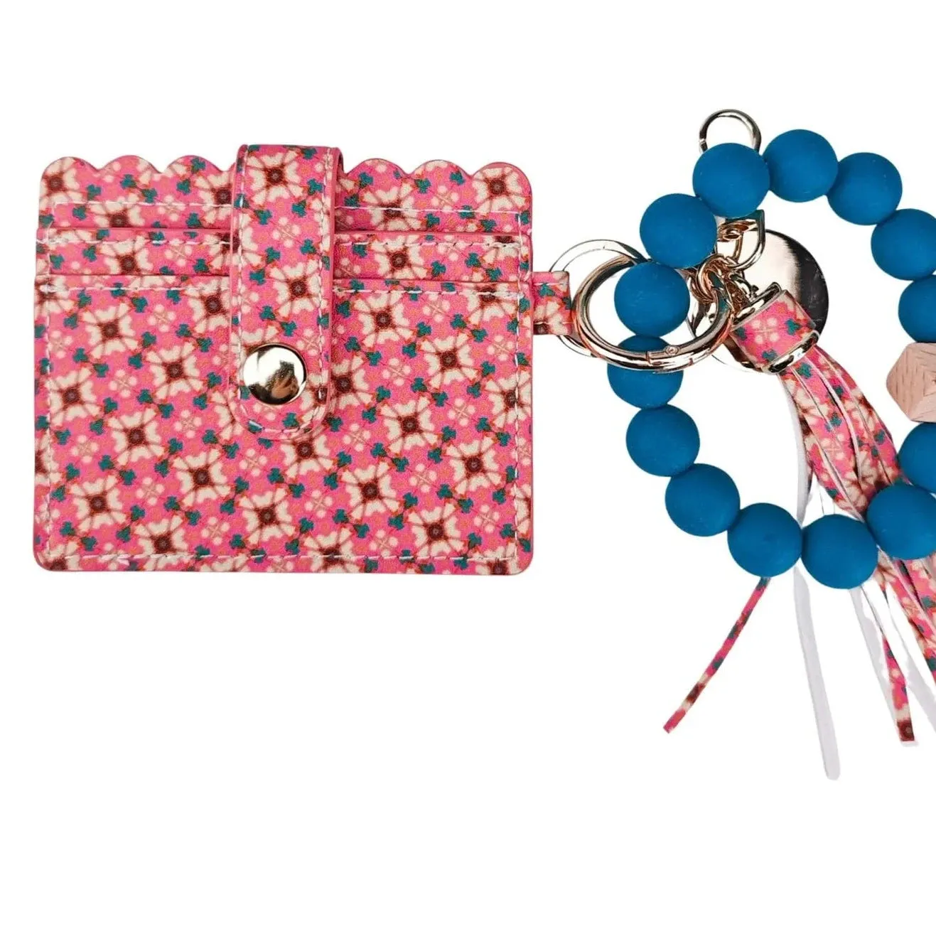 Lucky Blossom Keychain Wristlet Wallet