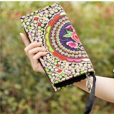 National Canvas Fashion Wallet Zipper bag