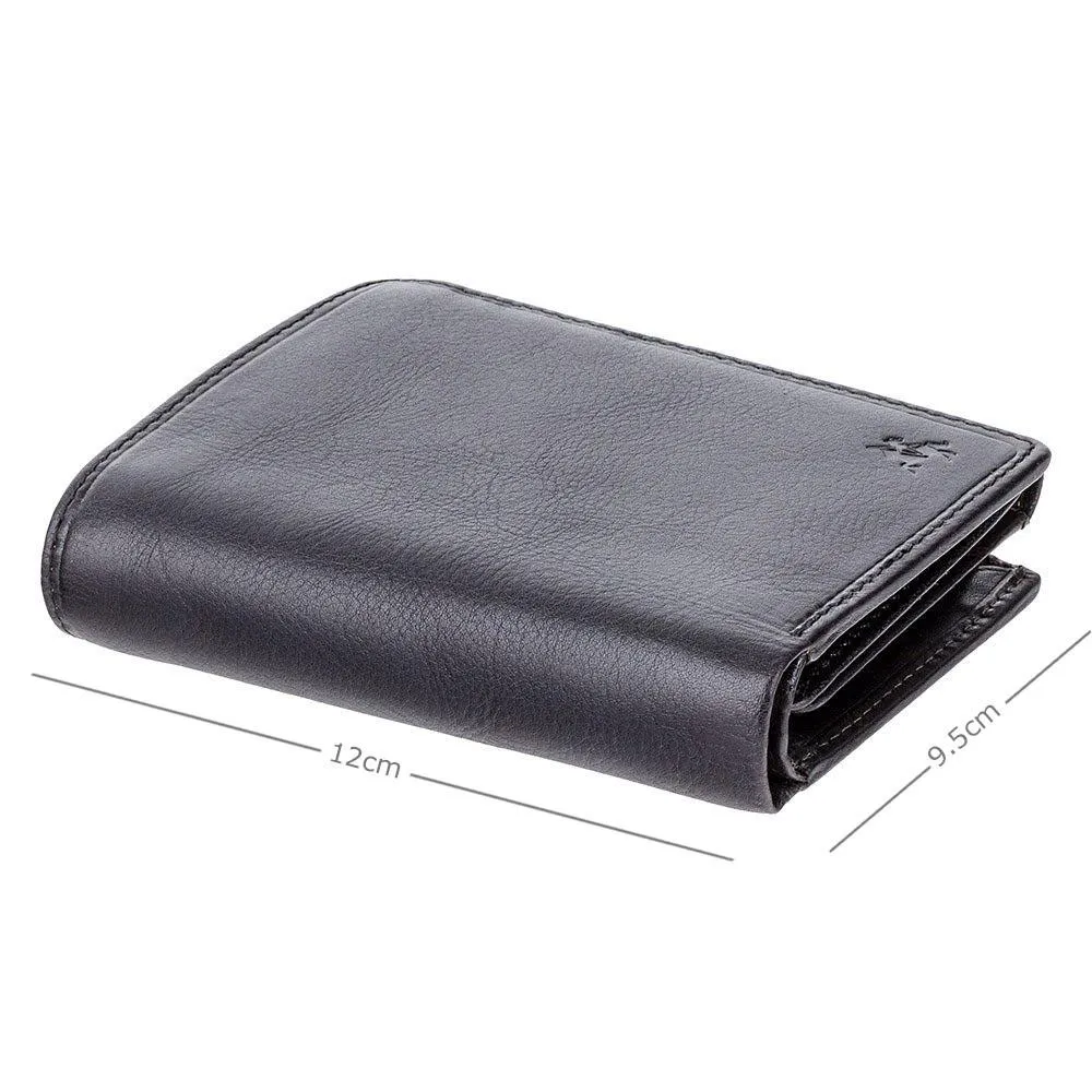 Visconti Lucca Bi-fold Wallet - Black - TSC44Black