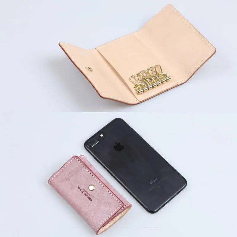 Women's Designer Key Holder Purse Small Leather Card Wallets for Women
